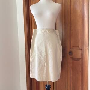 Banana Republic Khaki Cotton Skirt, Size 6